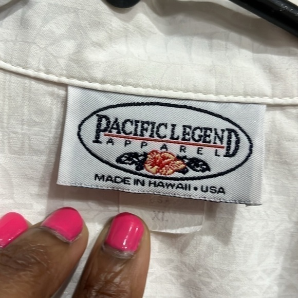 Pacific Legend Classic Hawaiian Palm Trees Men's Tropical Shirt XLarge - Picture 3 of 10